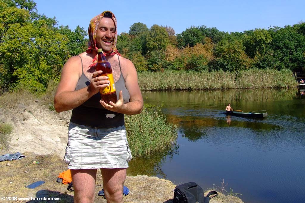 Райбек с пивом на Самаре